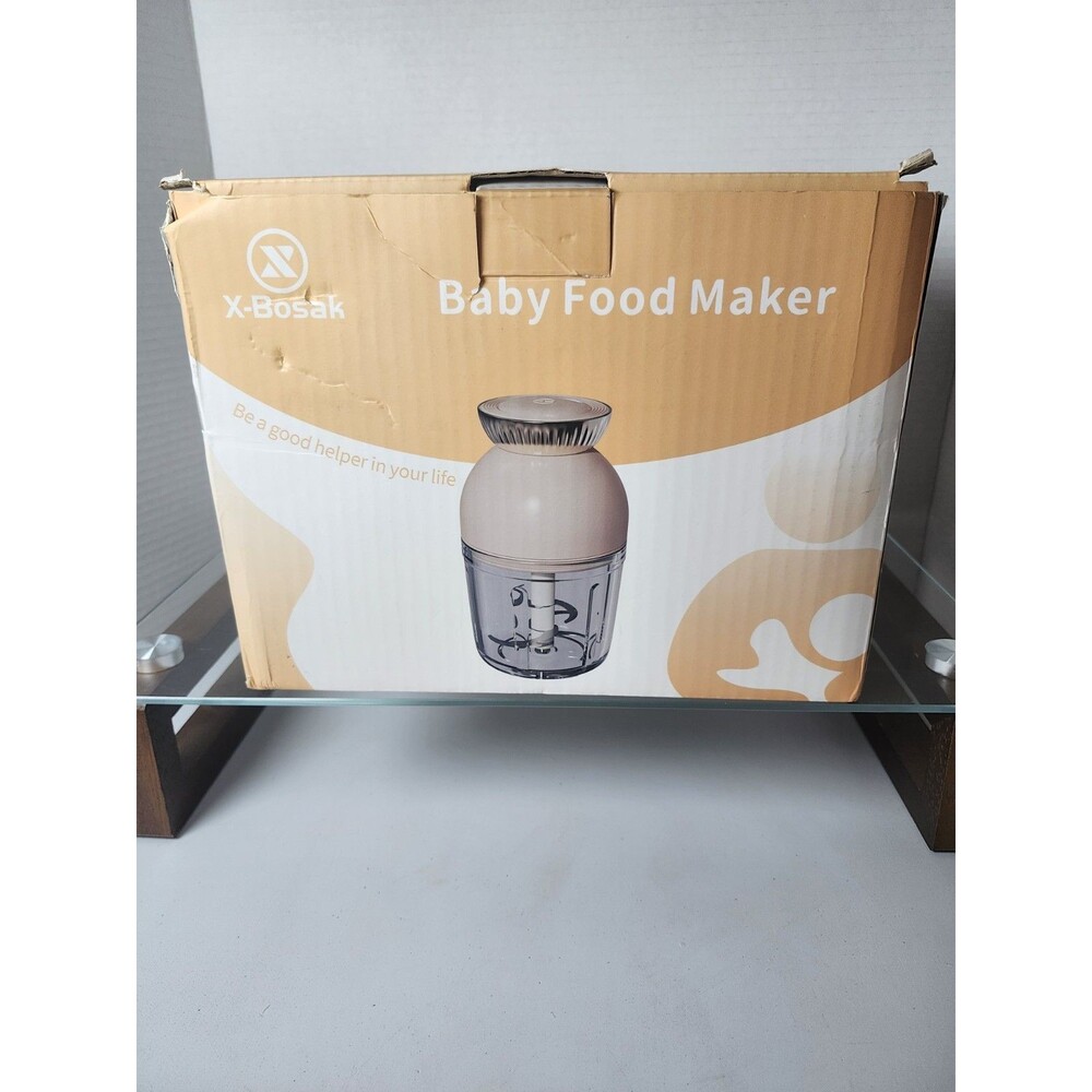Baby Food Maker 600ML Food Blender 8 Blades 13 Piece Baby Food Processor Beige